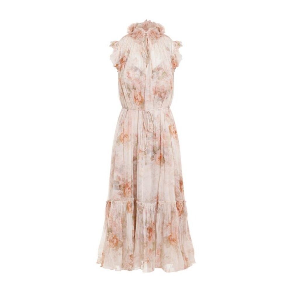 Zimmermann Women Zimmermann Illustration Flutter Midi Dress